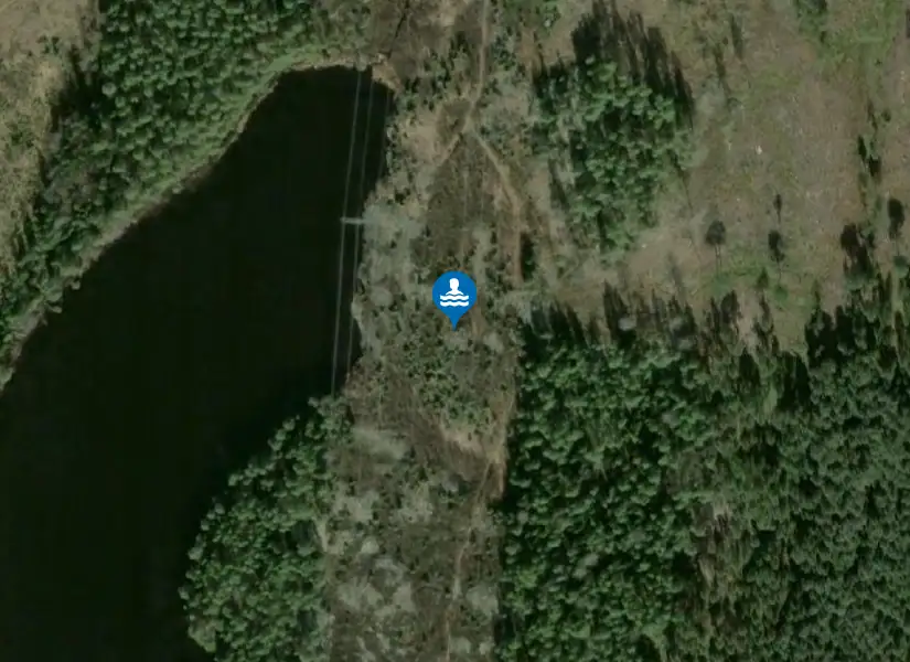 Trimsjön från satellit