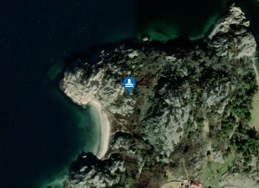 Ögårdens Badplats från satellit