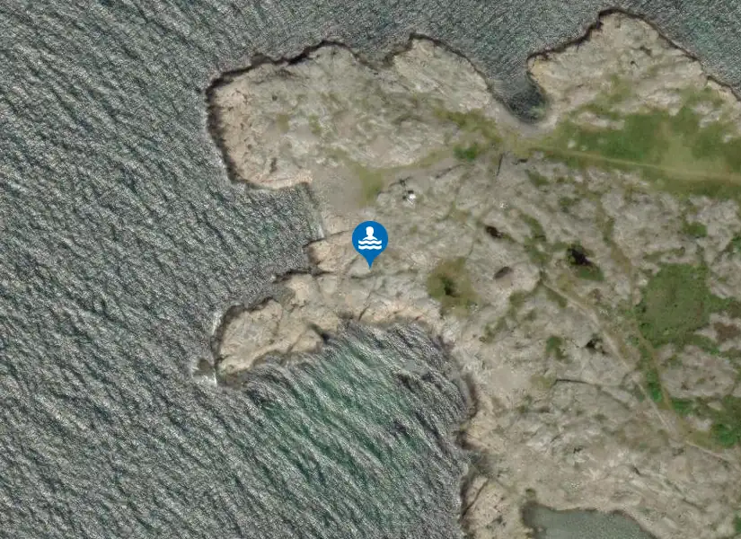 Galterö, badställe 2 från satellit