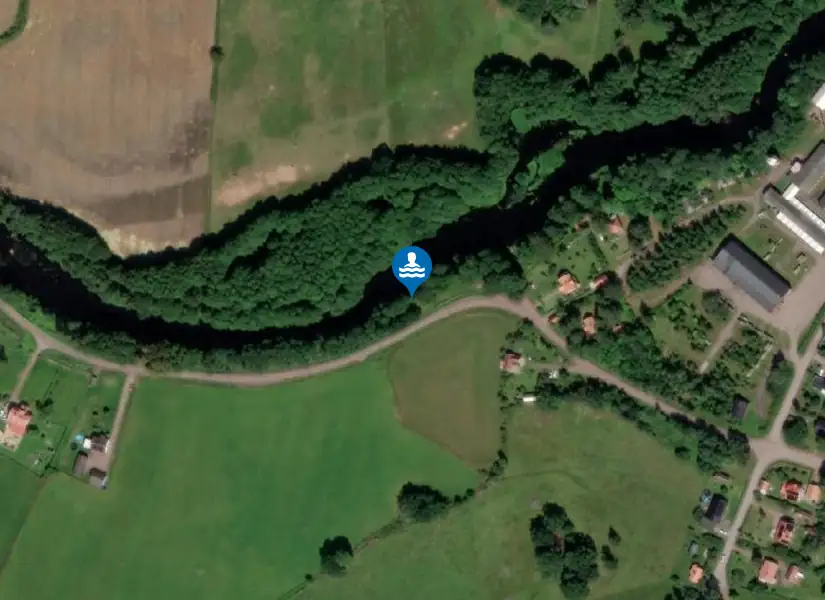 Alsterån, Skansen från satellit