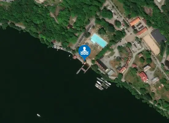 Badplats Huvudsta strandbad, Stockholm