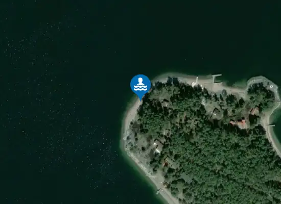 Badplats Västerudde strand, Värmdö