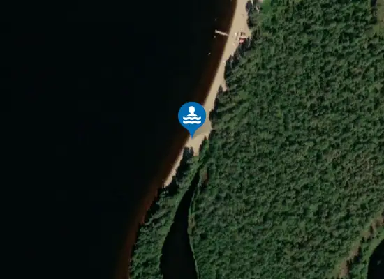 Badplats Stamsjöbadets naturiststrand, Åsele