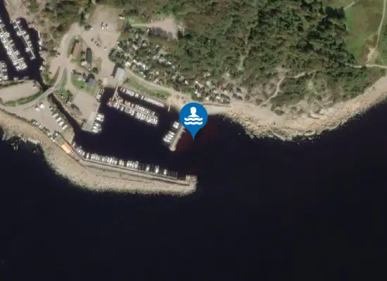 Badplats Grötviks pir, Halmstad