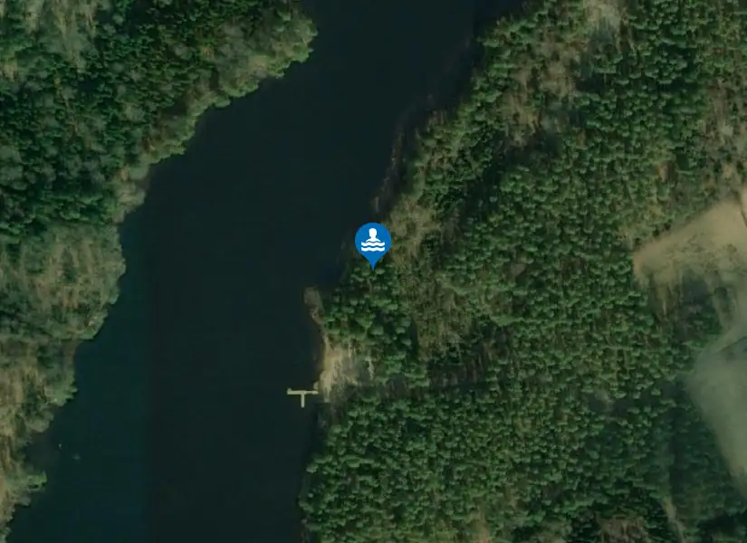 Fårbosjön från satellit