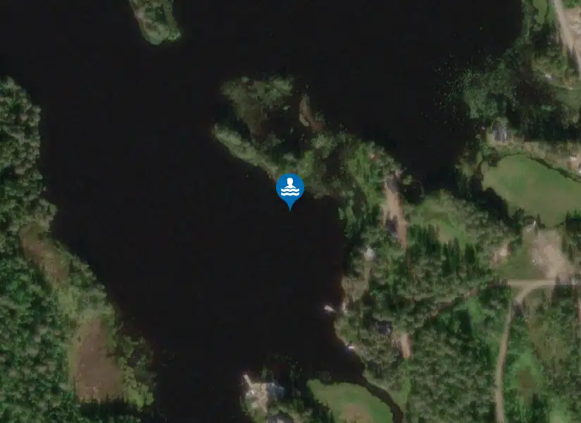 Gafselebadet, Solberg från satellit
