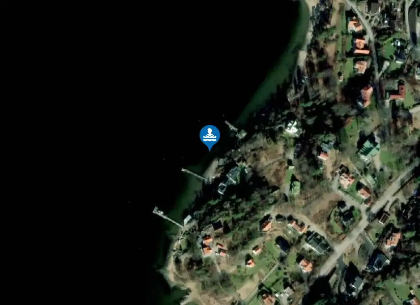 Anfasteröds camping från satellit