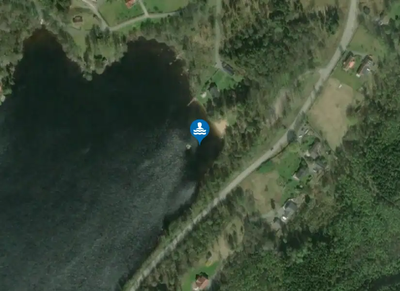 Gingsjön från satellit