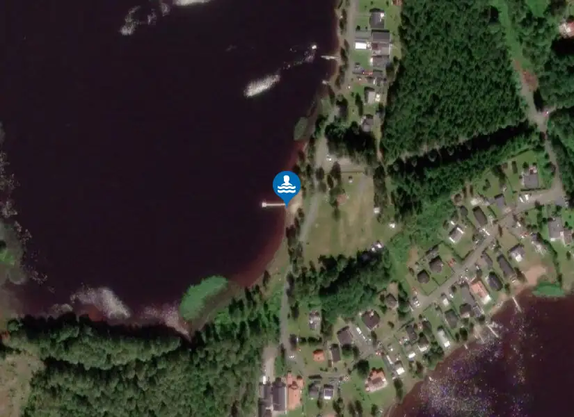 Gisshultsbadet från satellit