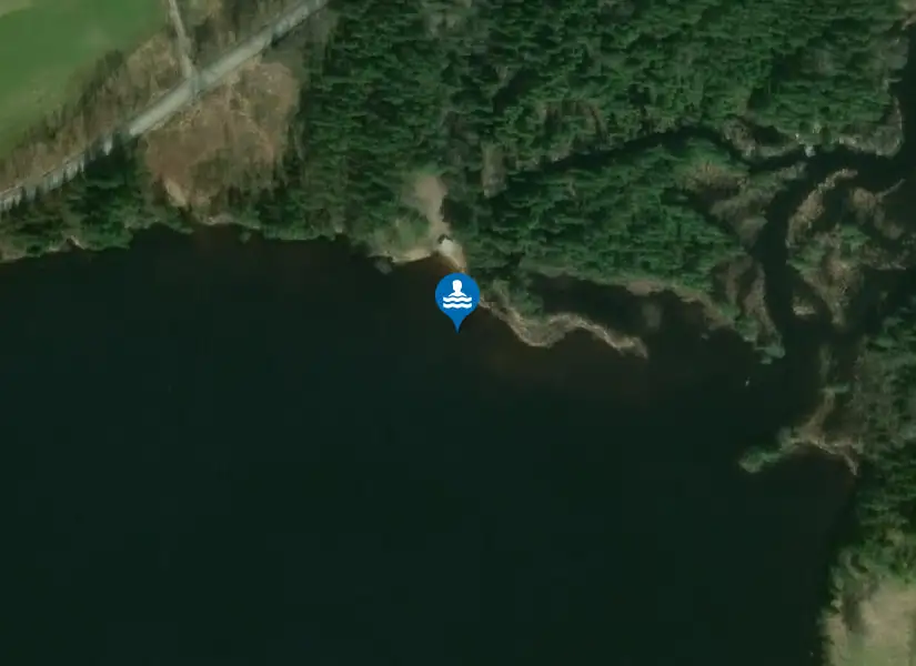 Glien, Långa Sand från satellit