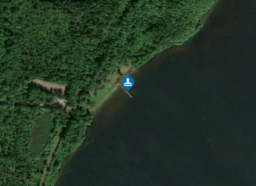 Gnötteln Kristinebergsbadet från satellit