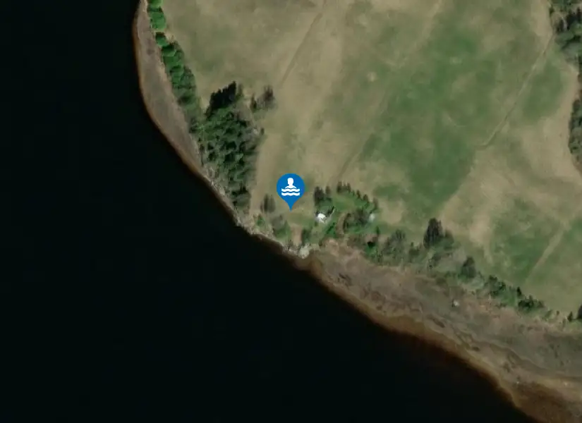 Grantobadet, Gideå från satellit