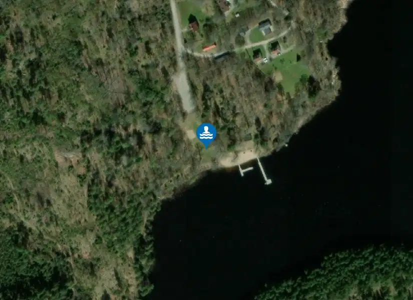 Grävsjön från satellit