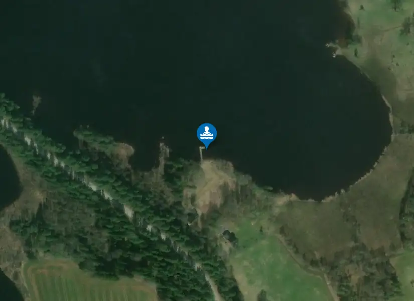 Grönbobadet från satellit