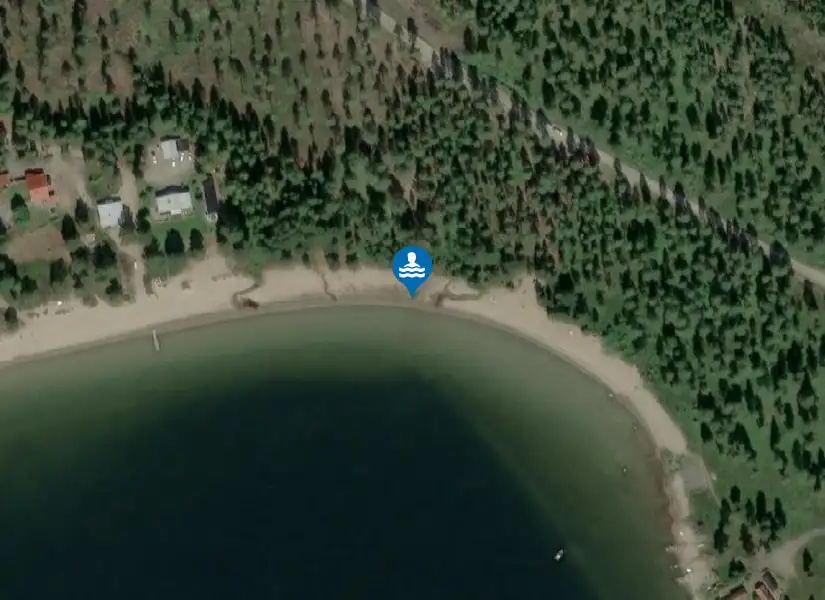 Gullsands havsbad från satellit