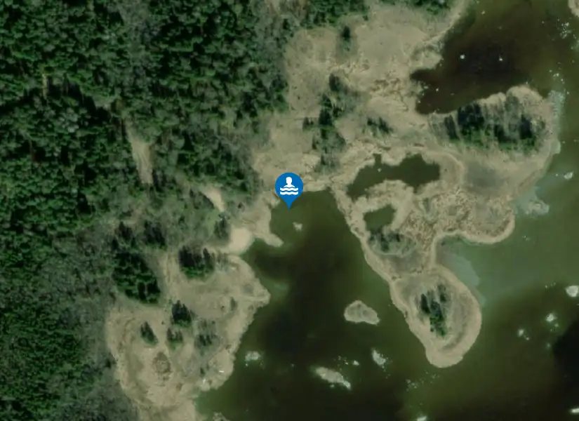 Gårdskär, Stigenbergsbadet från satellit