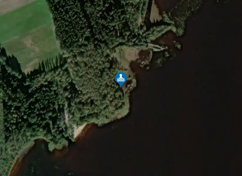 Aplungen, Hensgård från satellit