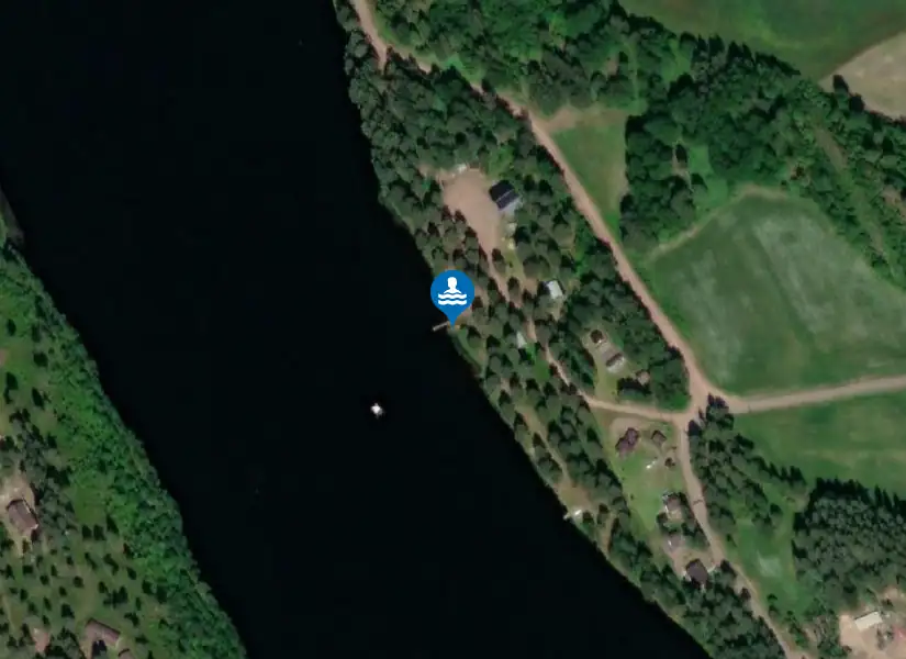 Gåsvarvs badplats från satellit