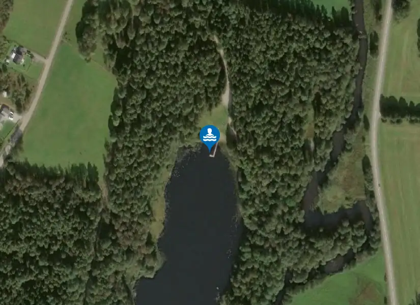 Hagalundssjön, Sexdrega från satellit