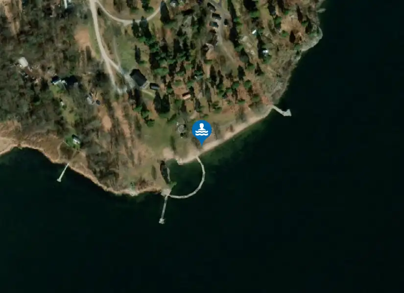 Hammarsbadet från satellit