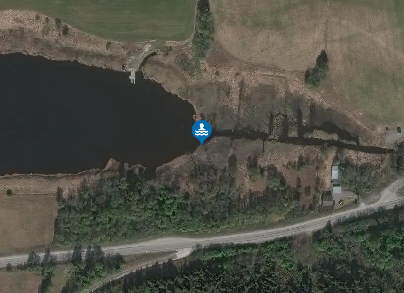 Hamstasjön från satellit