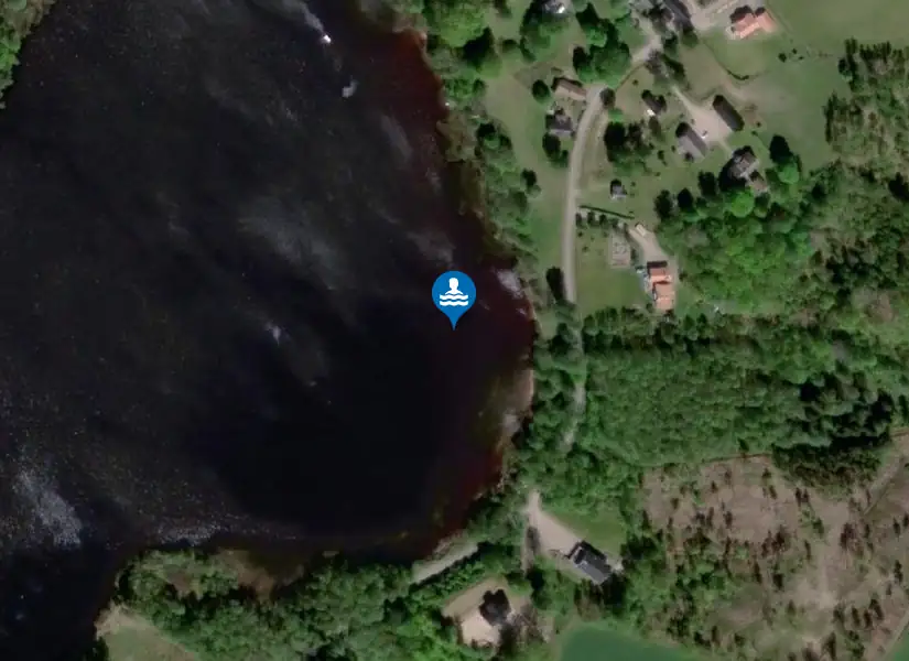 Hannabadssjön från satellit