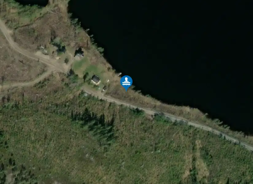 Hattsjöbadet, Flärke Gideå från satellit