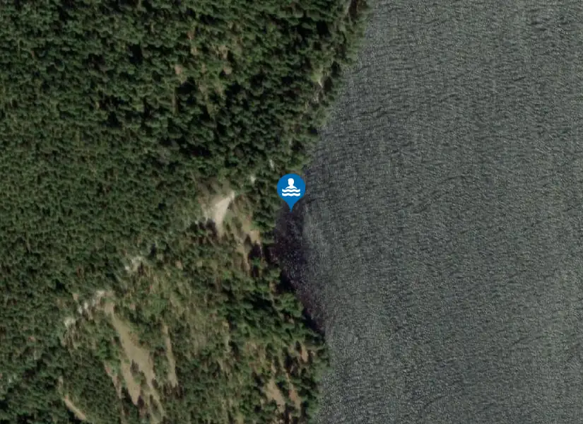 Helgasjön, Julebadet från satellit