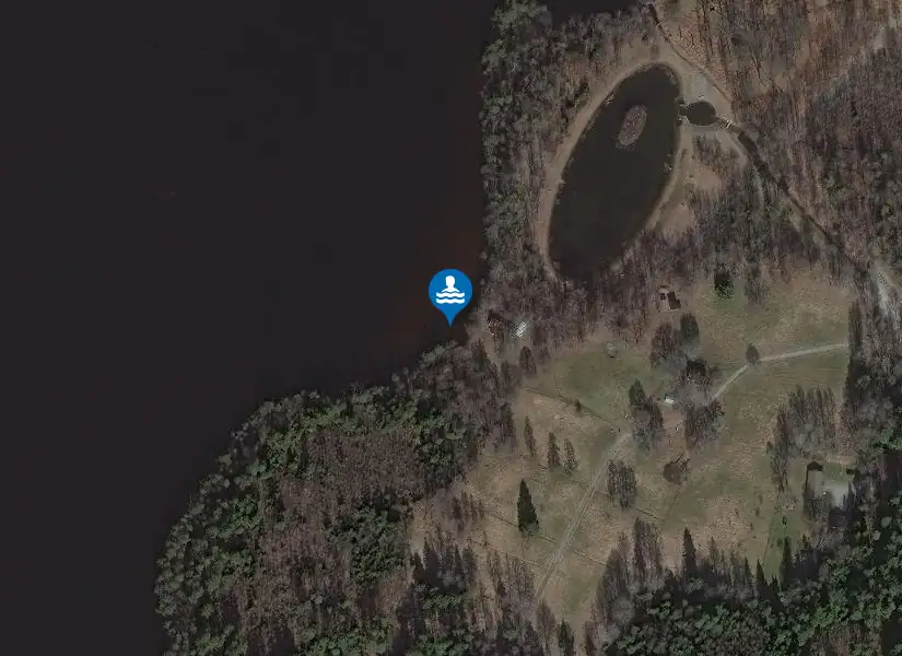 Helgasjön, Stora Pene från satellit