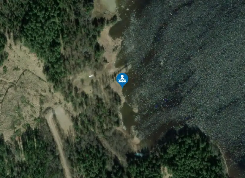 Hillevik, Hilleviksbadet från satellit