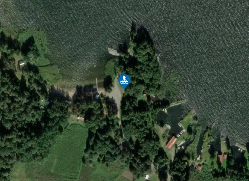 Hjälmaren, Norra Vinön från satellit