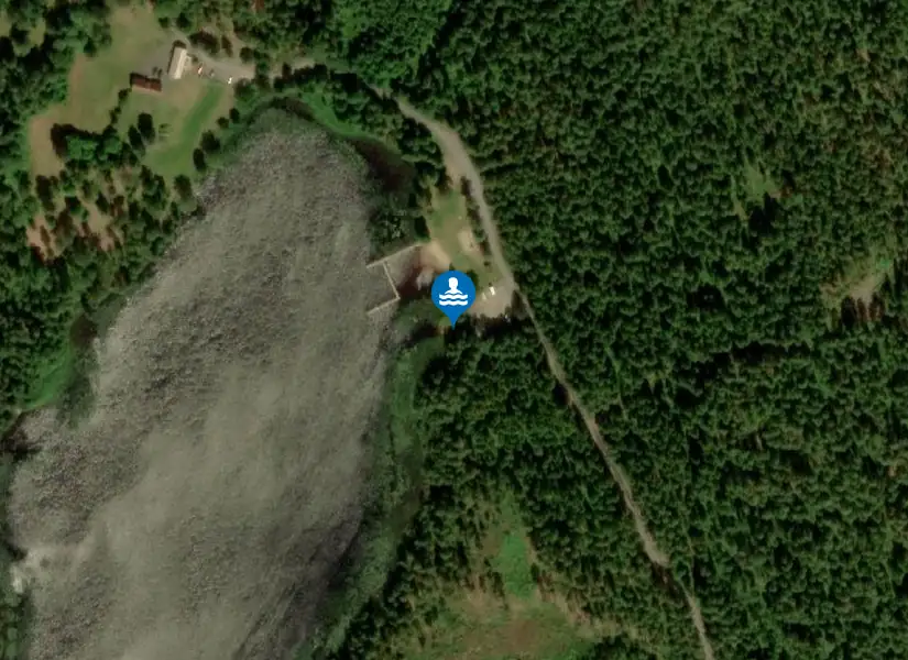 Hjärtasjöbadet från satellit
