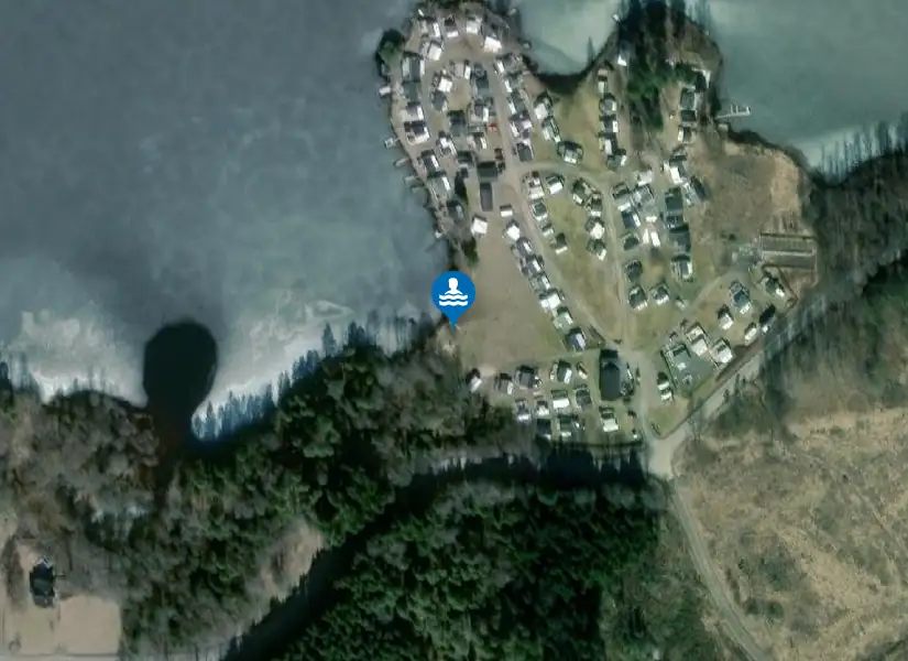 Askesjön, Bönnäset från satellit