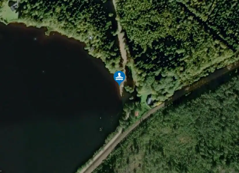 Hålldammen från satellit