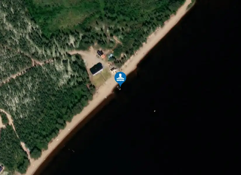 Härjeåsjön, Härjevik från satellit