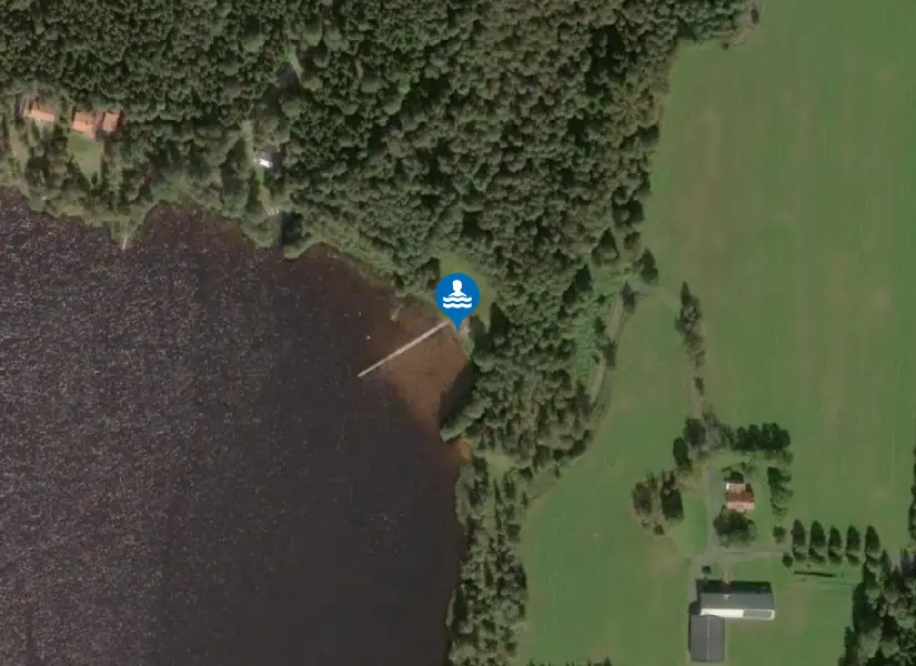 Hästsjön, Ekerydsbadet från satellit