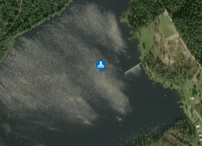 Hästösjön från satellit