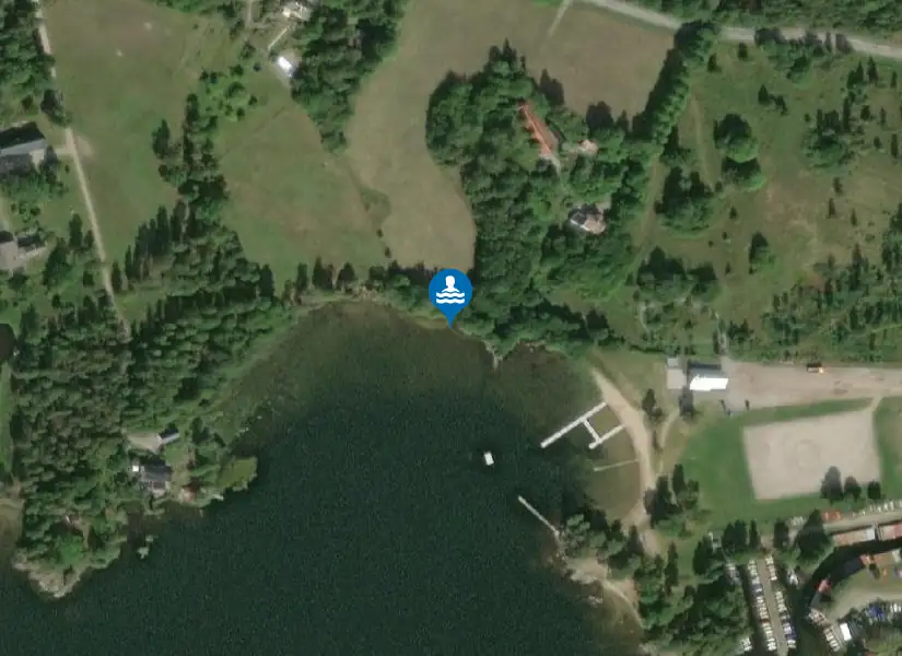 Hökmossenbadet från satellit