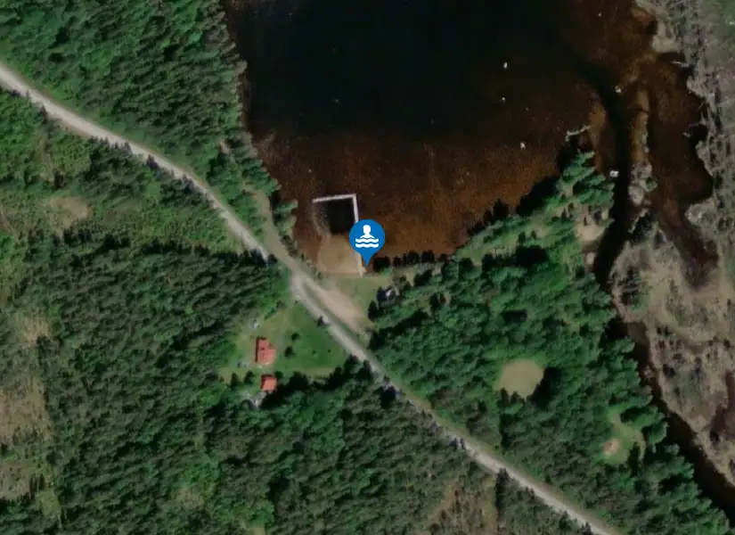 Hörken, Norra Hörken från satellit
