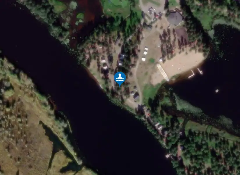 Backetjärn, Torpshammar från satellit