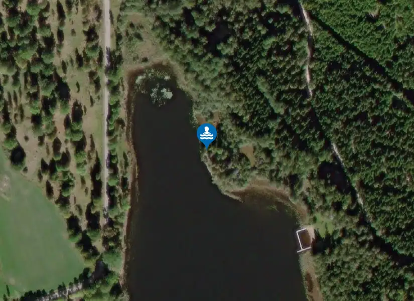 Karlsjösjön, Alseda från satellit