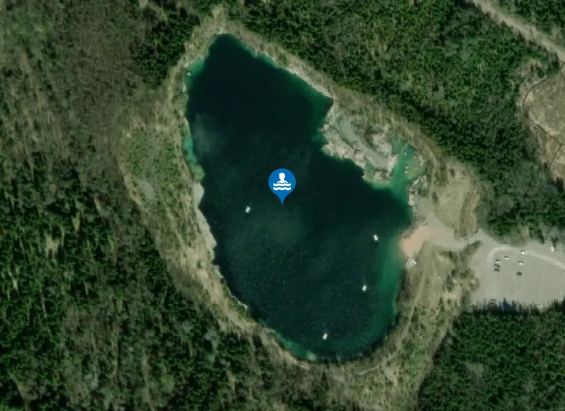 Badsjön från satellit