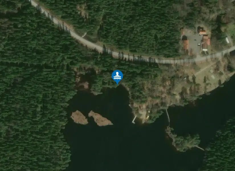Klotenbadet från satellit