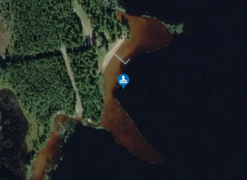 Kläggen Vallviken från satellit