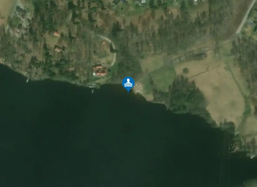 Kolbäcksån, Risingsbo badplats från satellit